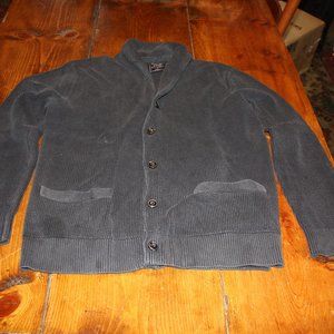 Abercrombie & Fitch Men's Navy Cardigan. Five Button. Two Pocket. Shawl Collar.